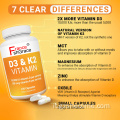 Supporta le unghie sane migliori integratori Vitamind3 e K2